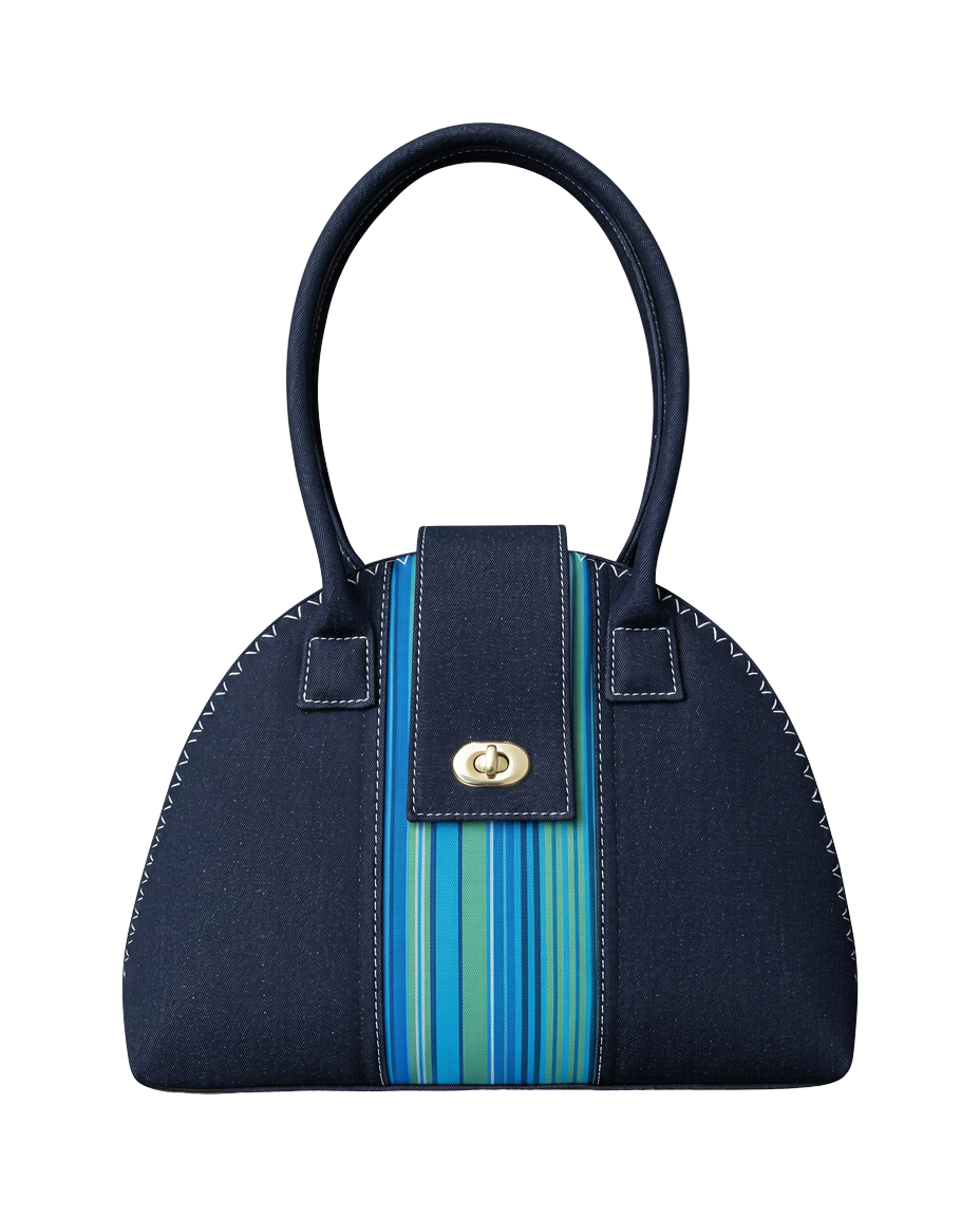 Denim foundation with Nairobi Blue kikoy